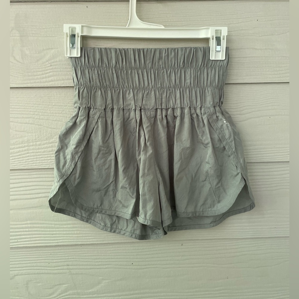 Free People High-Waist Women’s Shorts — Gray